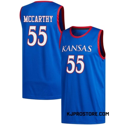 Men's Charlie McCarthy Kansas Jayhawks Replica Basketball Jersey - Royal