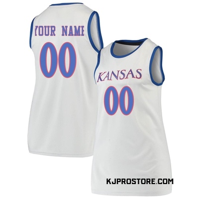 Kansas Jayhawks Fanatics Authentic Team-Issued #21 White Women's Jersey  from the Basketball Program