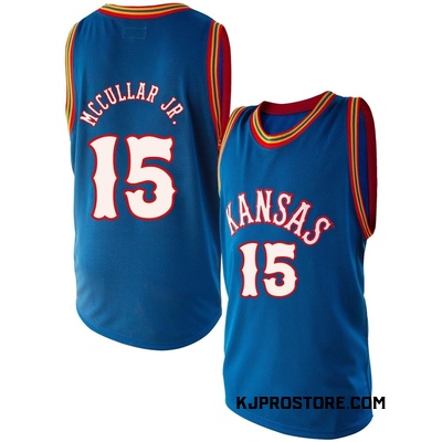 Kevin Mccullar Jr Unisex Adidas Royal Kansas Jayhawks Pick-A-Player NIL Men's Basketball Jersey Size: Medium